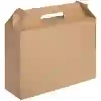 На картинке: Коробка In Case L, крафт на белом фоне