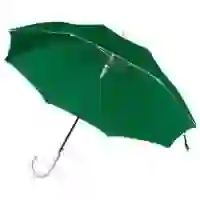На картинке: Зонт-трость Unit Color, зеленый на белом фоне
