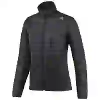 На картинке: Куртка женская Outdoor Combed Fleece, черная на белом фоне