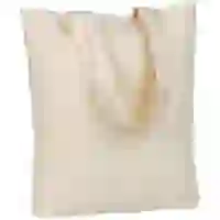 На картинке: Холщовая сумка Avoska, неокрашенная на белом фоне