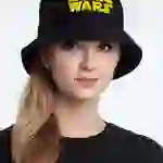 На картинке: Панама Star Wars, черная с желтым на белом фоне