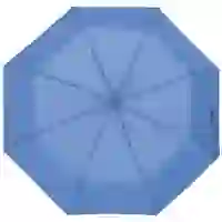 На картинке: Зонт складной Manifest Color со светоотражающим куполом, синий на белом фоне
