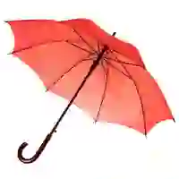 На картинке: Зонт-трость Standard, красный на белом фоне