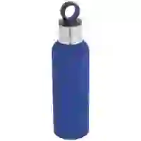 На картинке: Термобутылка Sherp, синяя на белом фоне
