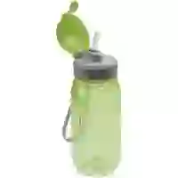 На картинке: Бутылка для воды Aquarius, зеленая на белом фоне