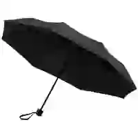 На картинке: Зонт складной Hit Mini, черный на белом фоне
