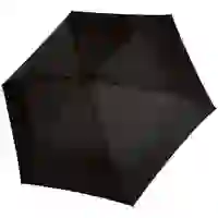 На картинке: Зонт складной Zero 99, черный на белом фоне