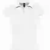 На картинке: Рубашка поло женская без пуговиц Pretty 220, белая на белом фоне