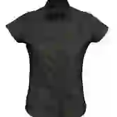 На картинке: Рубашка женская с коротким рукавом Excess, черная на белом фоне