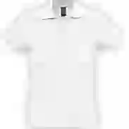 На картинке: Рубашка поло женская Passion 170, белая на белом фоне