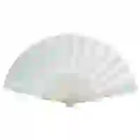 На картинке: Складной веер «Фан-фан», белый на белом фоне