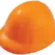 На картинке: Антистресс «Каска», оранжевый на белом фоне