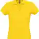 Рубашка поло женская Passion 170, желтая на белом фоне
