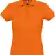Рубашка поло женская Passion 170, оранжевая на белом фоне