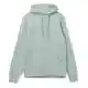 Толстовка с капюшоном унисекс Hoodie, серо-зеленая на белом фоне