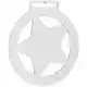 Медаль Steel Star, белая Медаль Steel Star, белая на белом фоне
