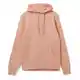 Толстовка с капюшоном унисекс Hoodie, бежевая (nude) на белом фоне