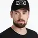 Бейсболка Marvel, черная Бейсболка Marvel, черная на белом фоне