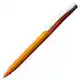 Ручка шариковая Pin Silver, оранжевый металлик на белом фоне