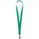 Лента для бейджа Neckband, зеленая Лента для бейджа Neckband, зеленая на белом фоне