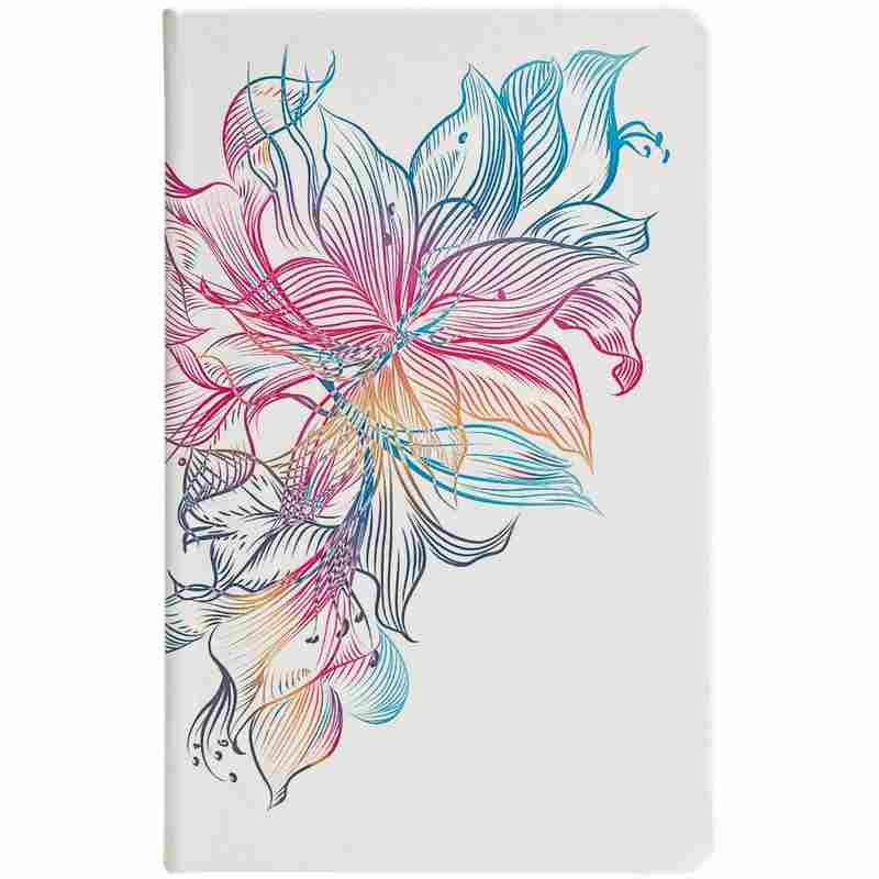 Ежедневник Vibrance Mini, недатированный, белый на белом фоне
