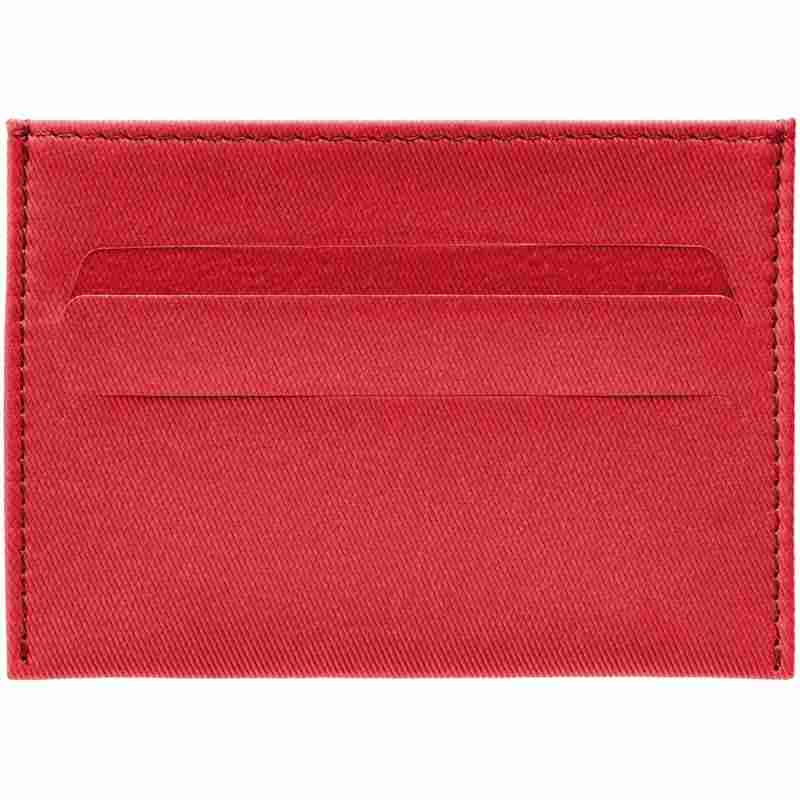 Чехол для карточек Twill, красный на белом фоне