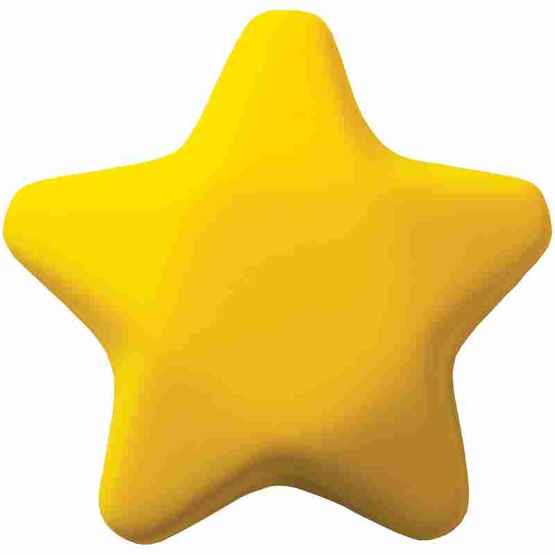 Антистресс «Звезда», желтый на белом фоне