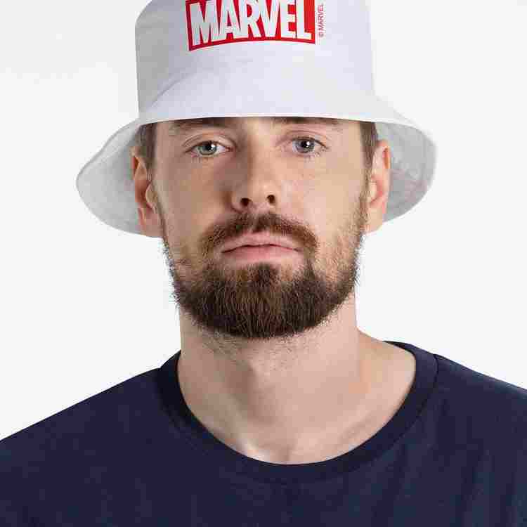 Панама Marvel, белая на белом фоне