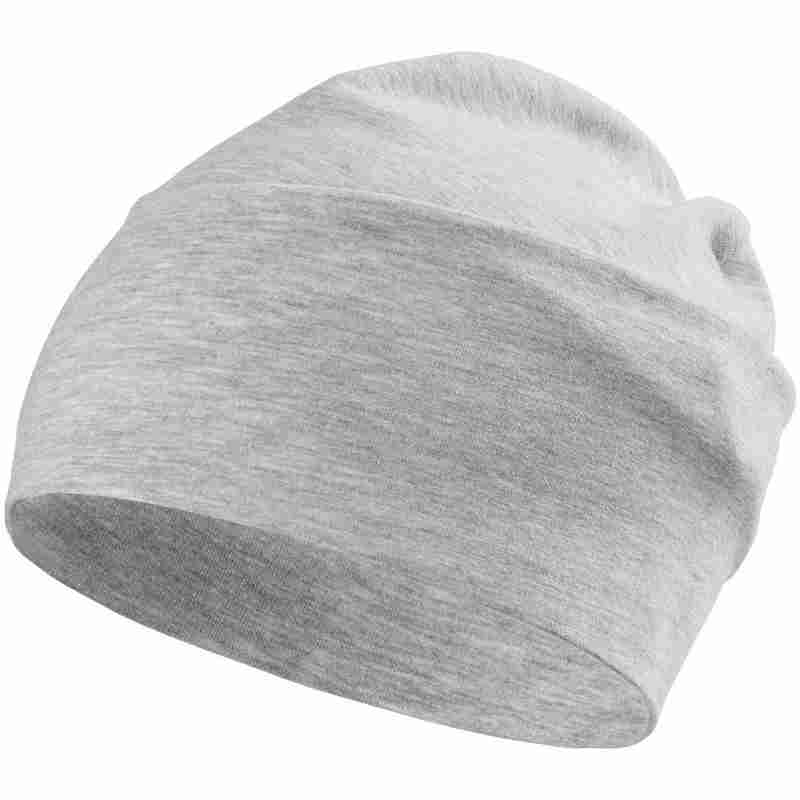 Шапка HeadOn, серый меланж на белом фоне