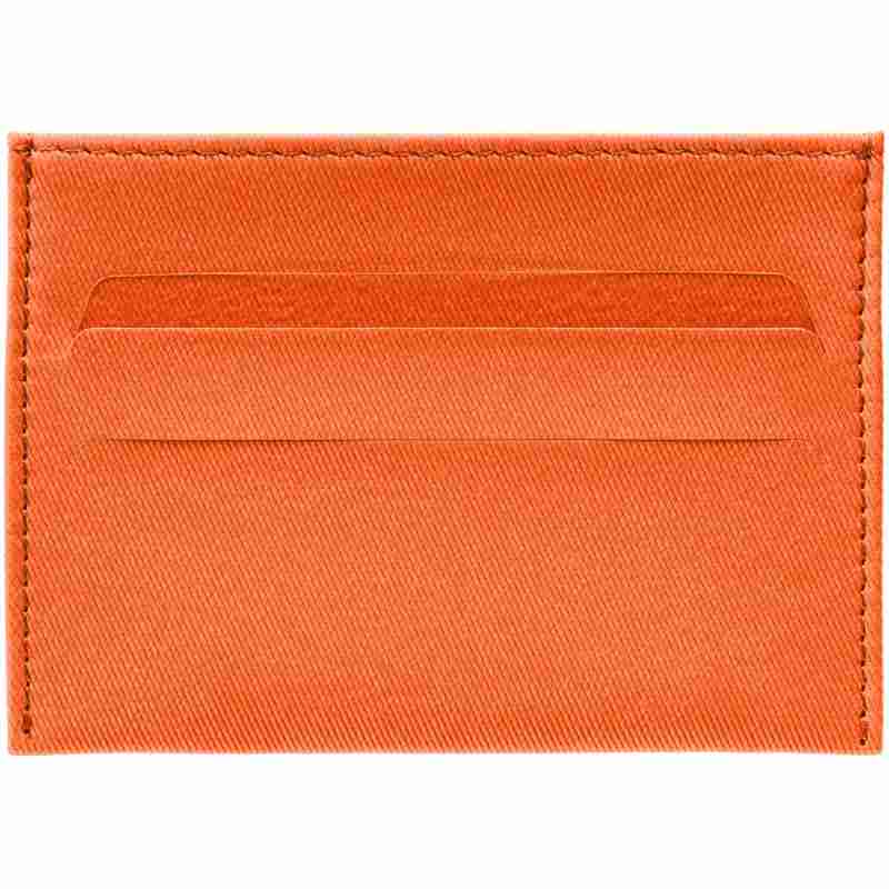 Чехол для карточек Twill, оранжевый на белом фоне