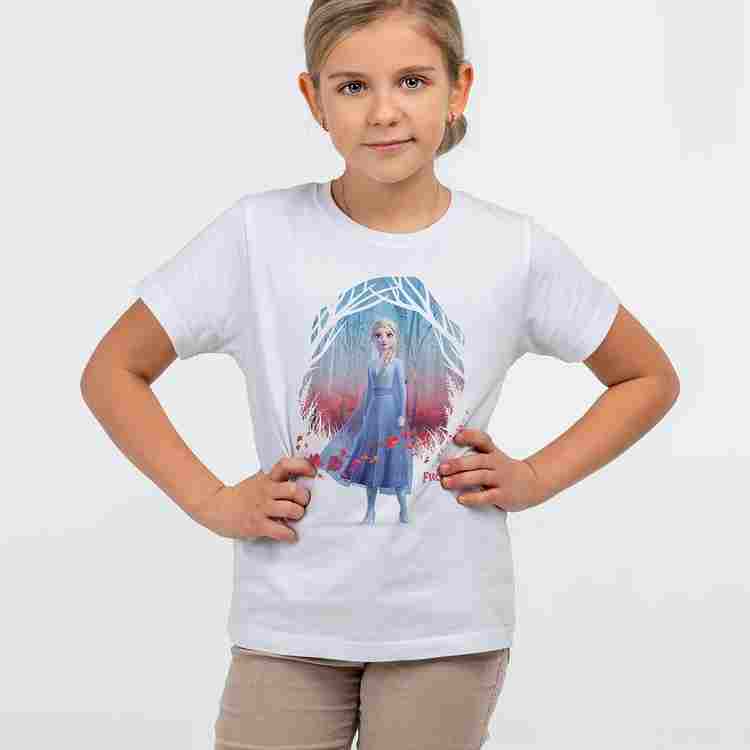 Футболка детская Elsa, белая на белом фоне