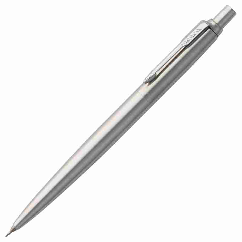 Карандаш механический Parker Jotter Stainless Steel Core B61 на белом фоне