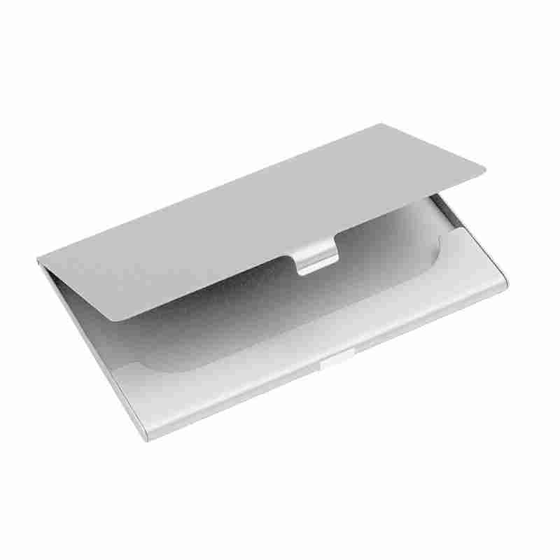 Футляр для визиток Aluminum на белом фоне