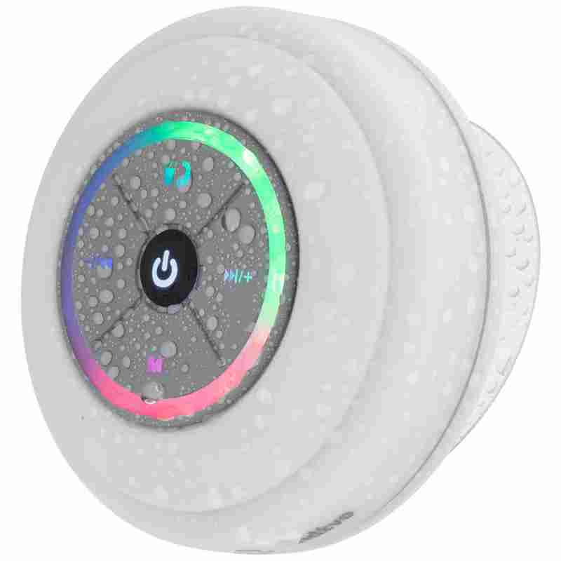 Беспроводная колонка stuckSpeaker 2.0, белая на белом фоне