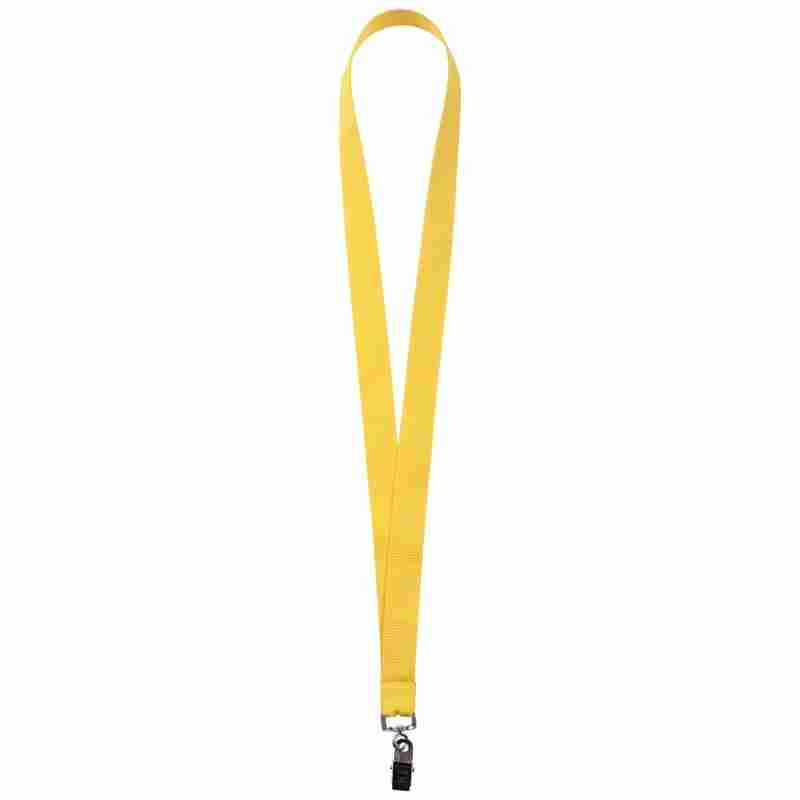 Лента для бейджа Neckband, желтая на белом фоне