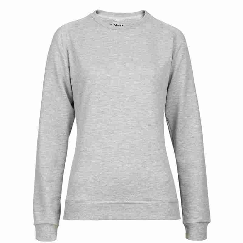 Свитшот женский Kulonga Sweat, серый меланж на белом фоне