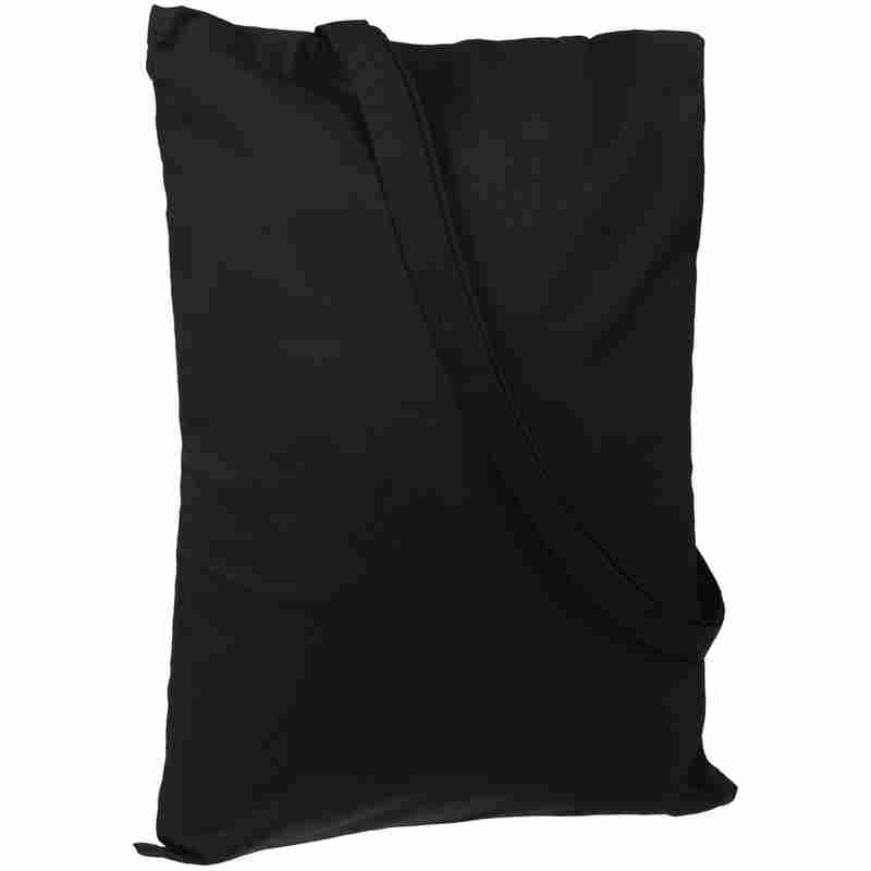 Холщовая сумка Basic 105, черная на белом фоне