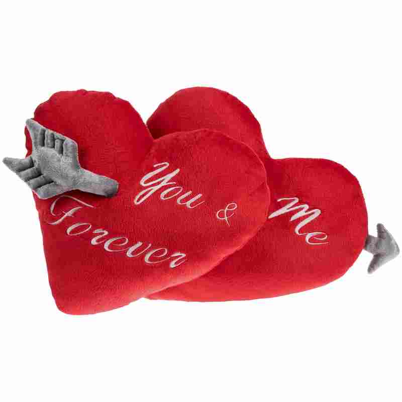 Декоративная подушка You And Me Forever на белом фоне