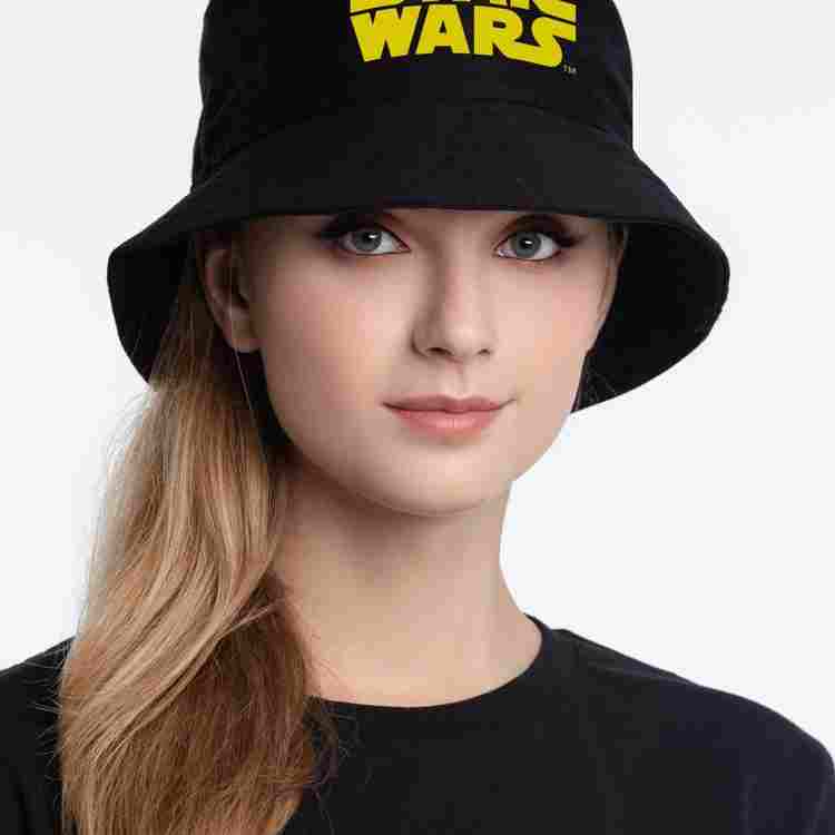 Панама Star Wars, черная с желтым на белом фоне