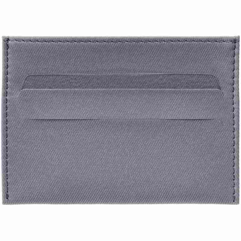 Чехол для карточек Twill, серый на белом фоне